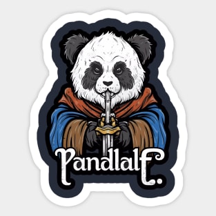 Pandalf Wizzard panda Sticker